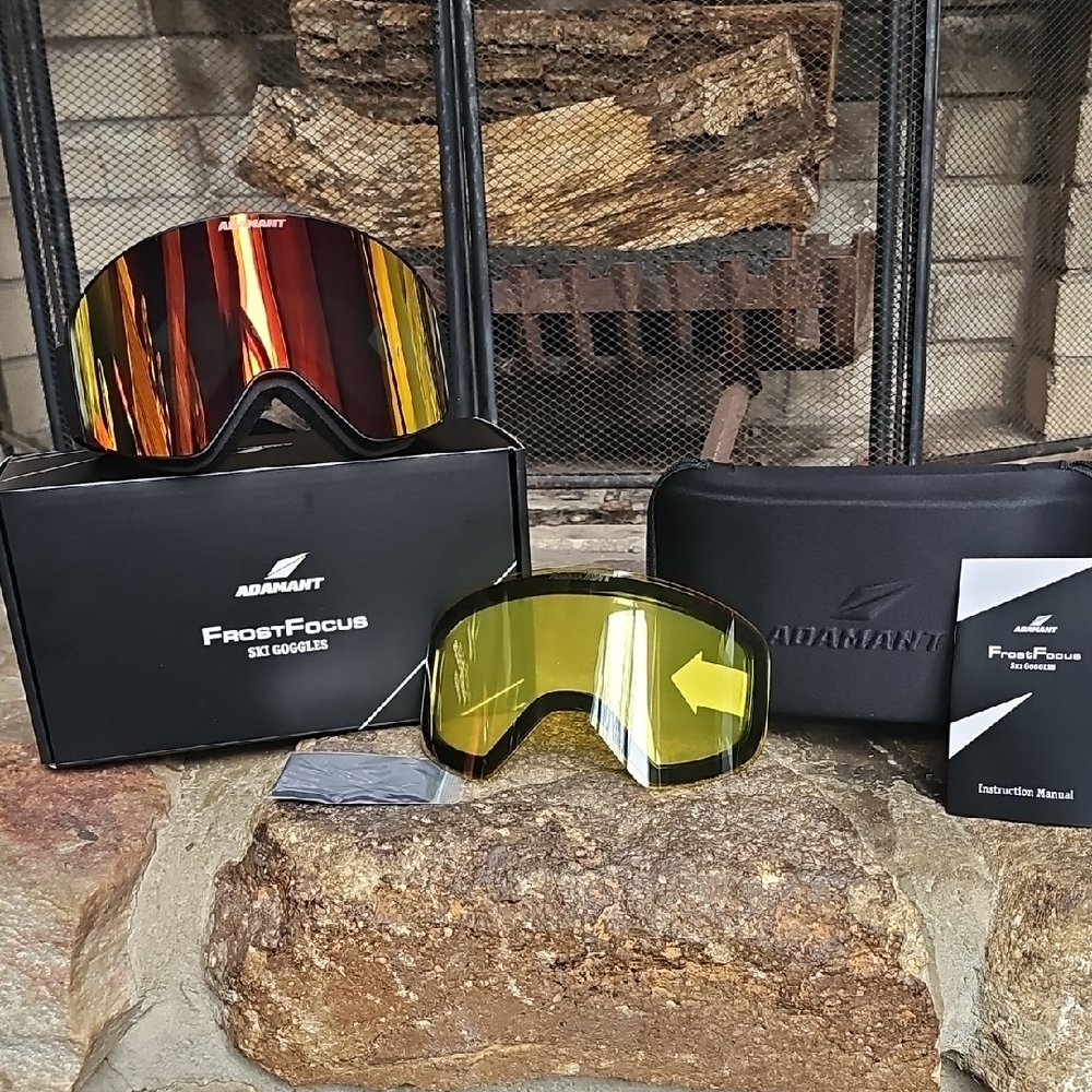 Adam FrostFocus Ski Goggles - Red and Yellow